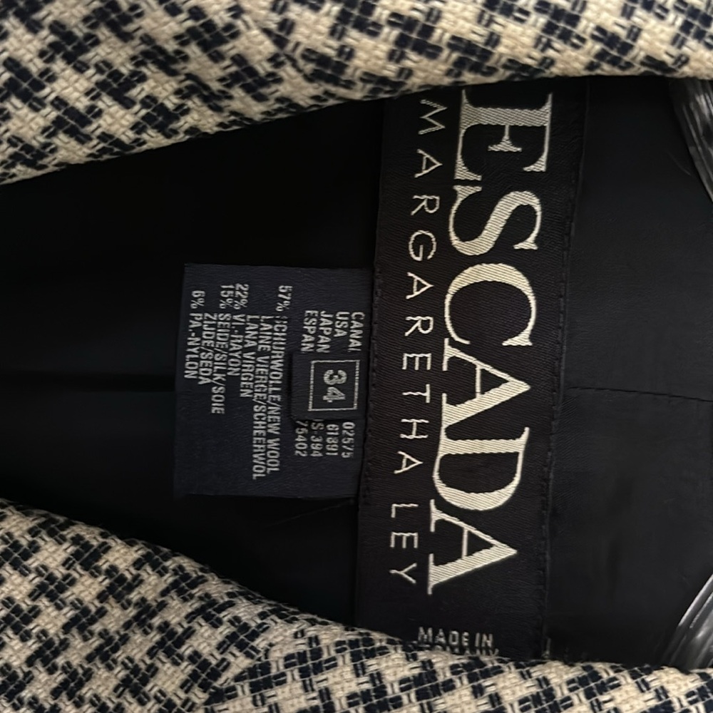 Beautiful Houndstooth Escada Jacket. Pay Listed P… - image 2
